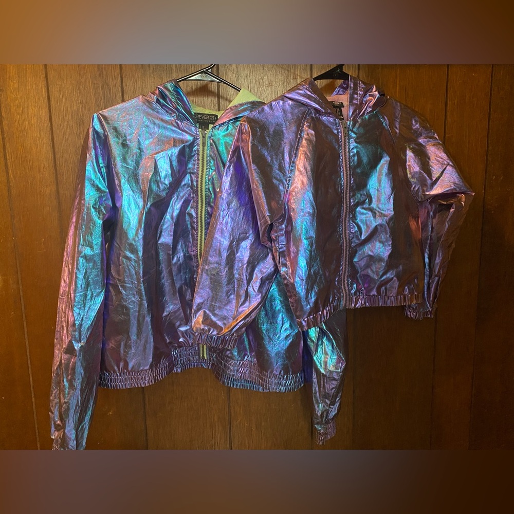 Mommy & Me Metallic Windbreakers